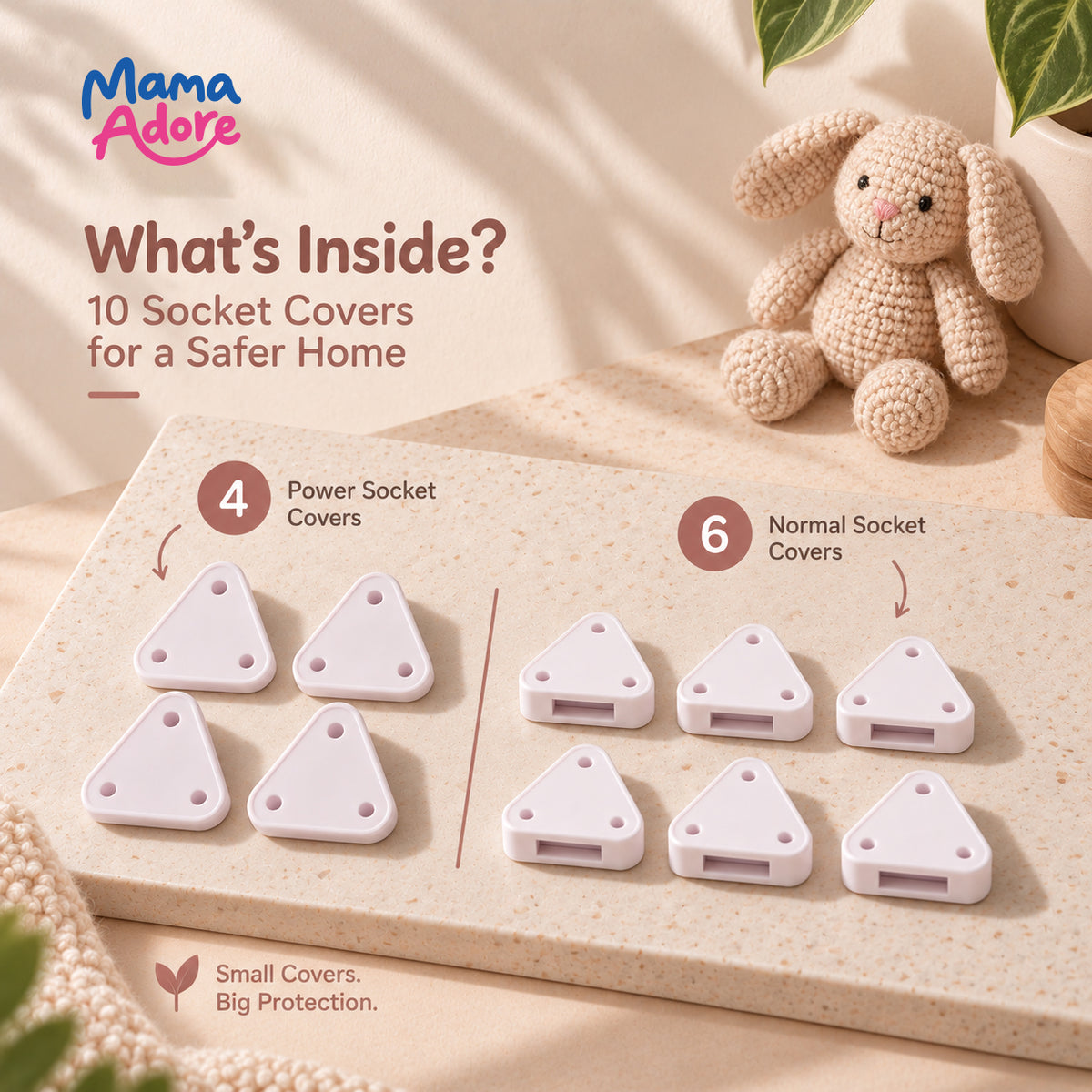 Baby Safety Electrical Outlet Plug Covers Set