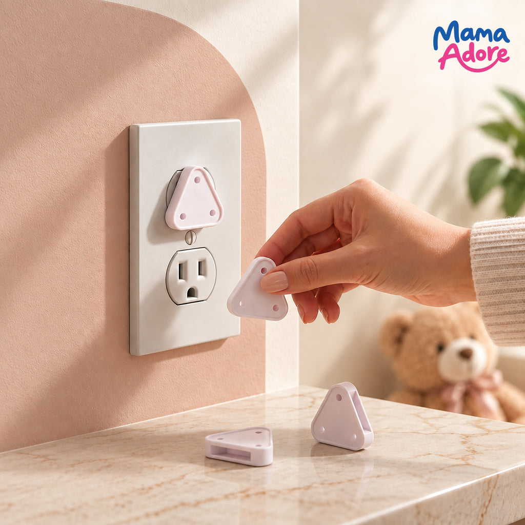 Mama Adore 4-in-1 Baby Starter Safety Combo (Head Cushion, Knee Pads, Socket Covers & Bath Cap)