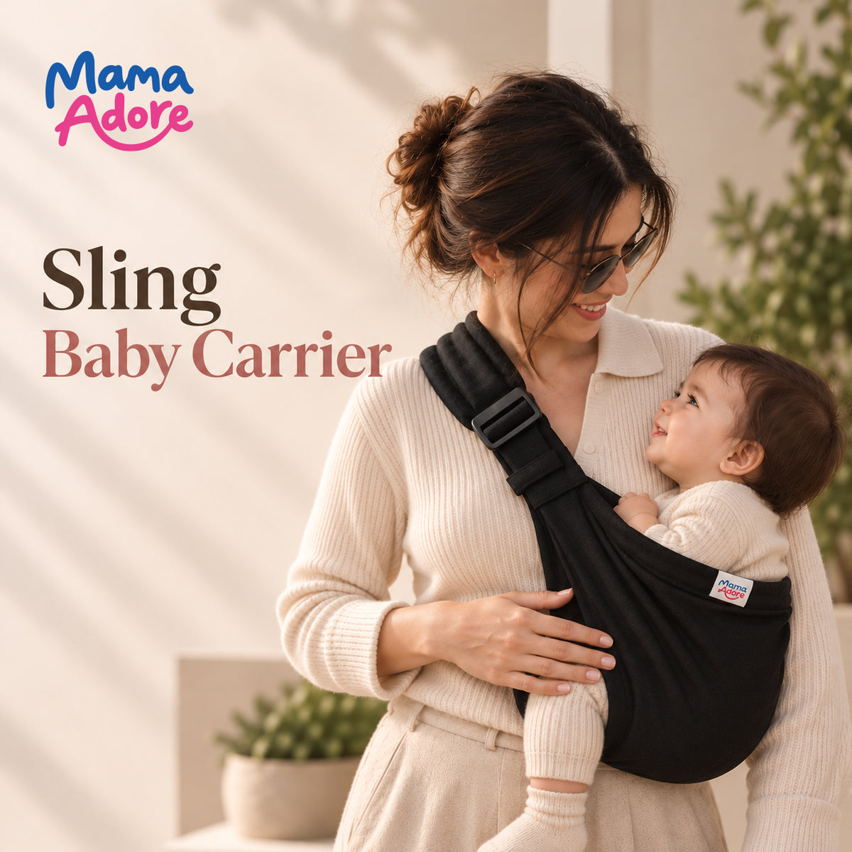Blue Striped Ergonomic Baby Hip Carrier Sling