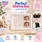 Kids Clap Charming Baby Clay Handprint & Footprint Keepsake Frame