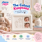 Kids Clap Charming Baby Clay Handprint & Footprint Keepsake Frame