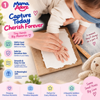 Kids Clap Charming Baby Clay Handprint & Footprint Keepsake Frame