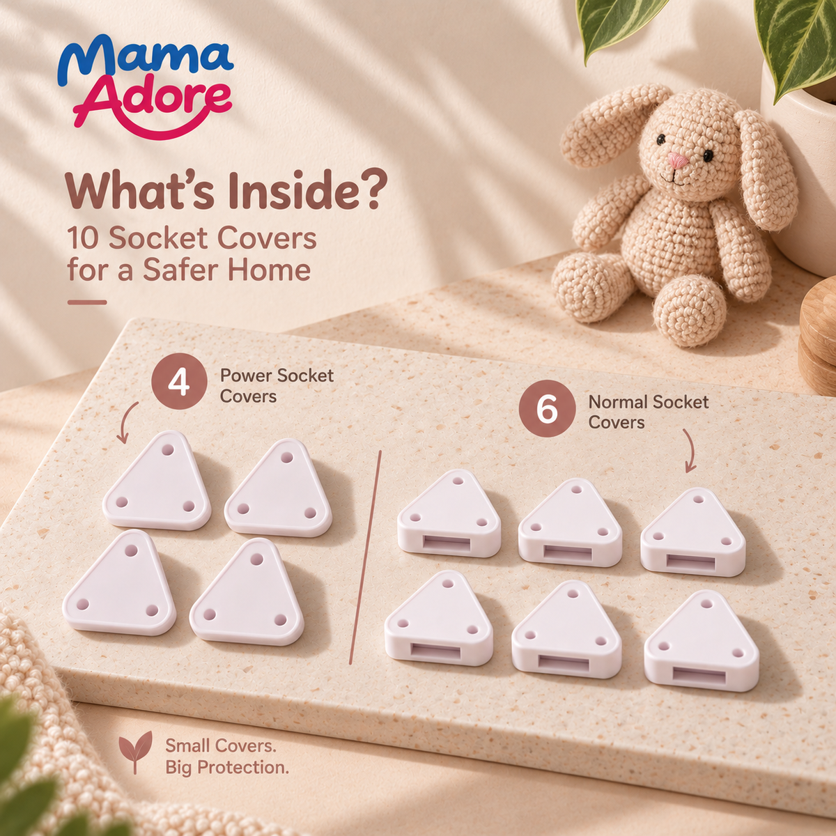 Baby Safety Electrical Outlet Plug Covers Set