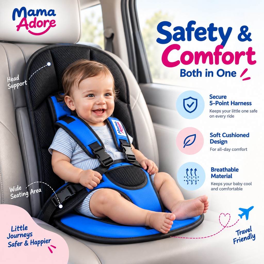 Portable Breathable Baby Car Safety Seat Cushion