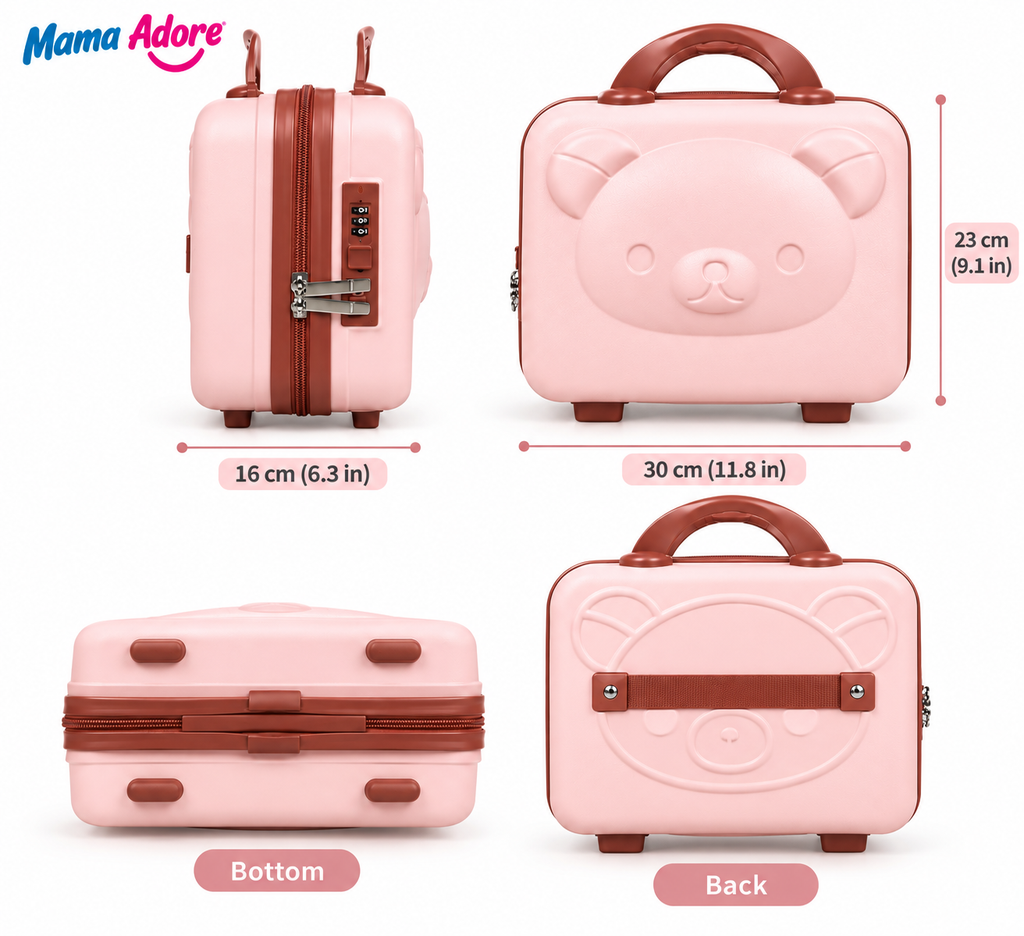 Mama Adore Cute Bear Mini Travel Vanity and Makeup Case