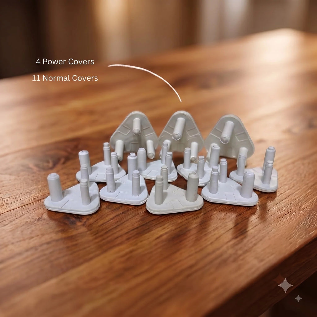 Baby Safety Electrical Outlet Plug Covers Set (15 Pcs)